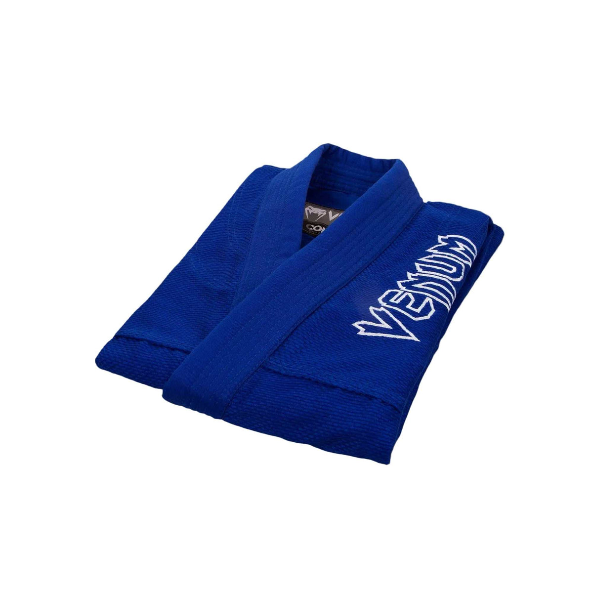 Kimono Jiu Jitsu Brésilien Venum Contender bleu, détail col
