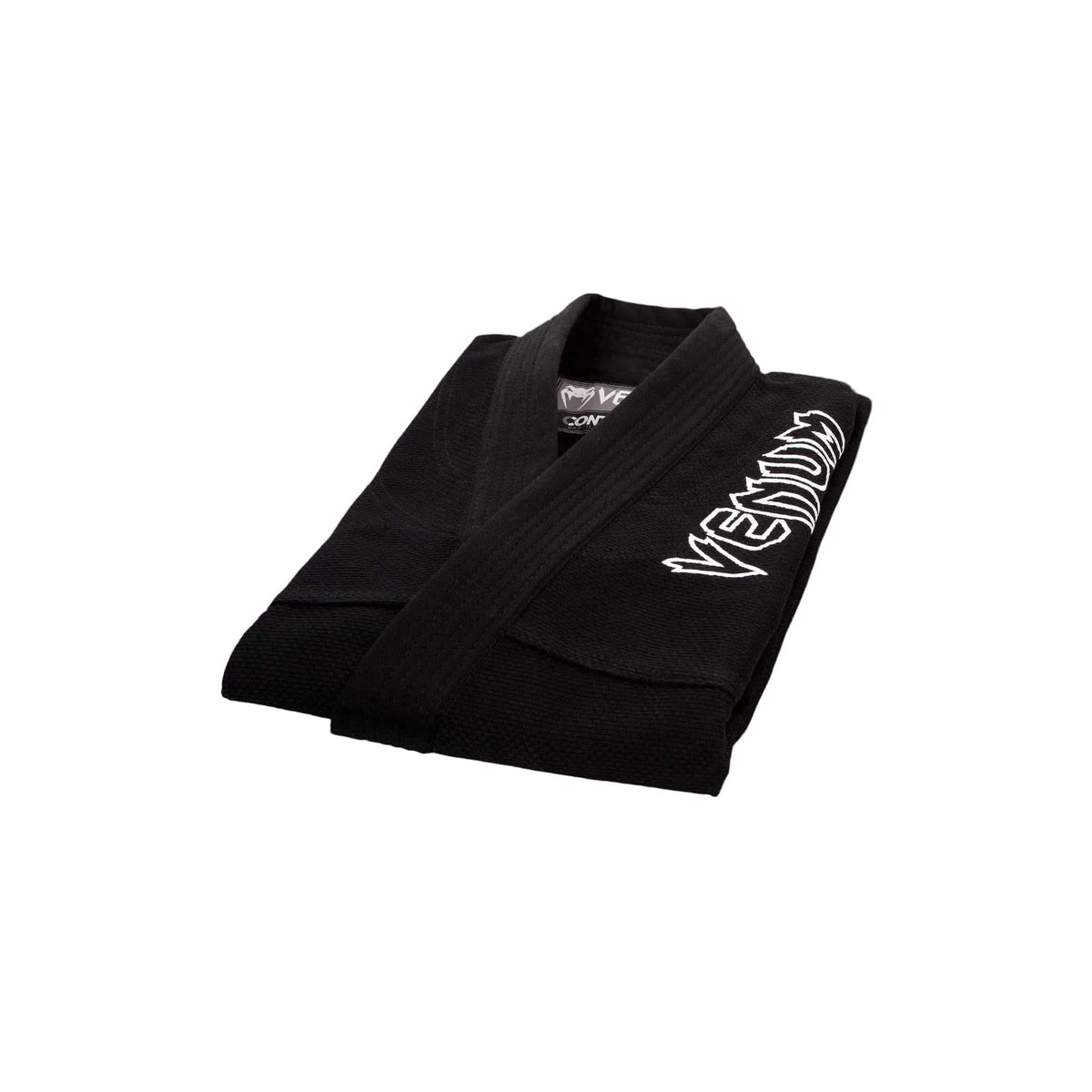 Kimono Jiu Jitsu Brésilien Venum Contender noir, détail broderie