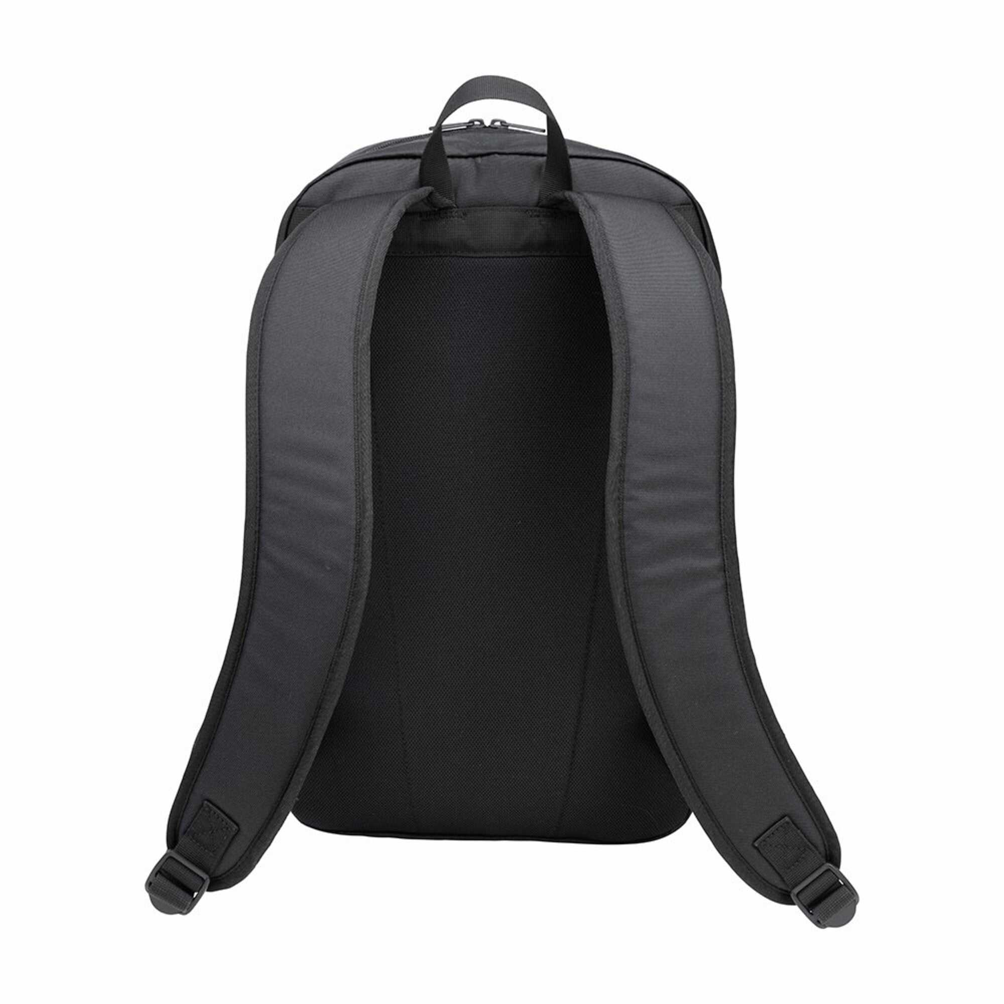 Sac à dos Mizuno WASO 25L noir, compartiment principal et poches latérales