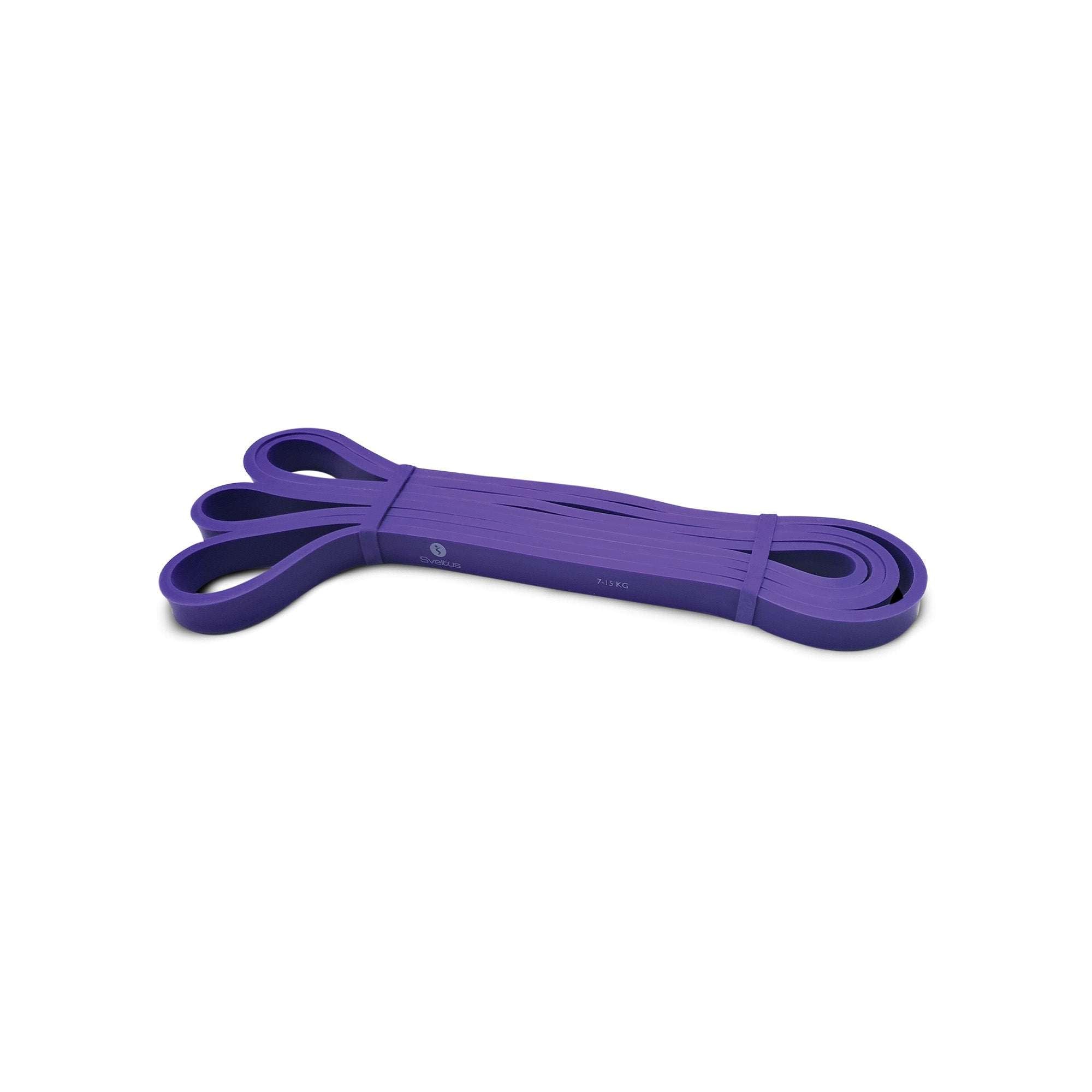 Power band violet 7–15 kg Sveltus pour renforcement musculaire et mobilité