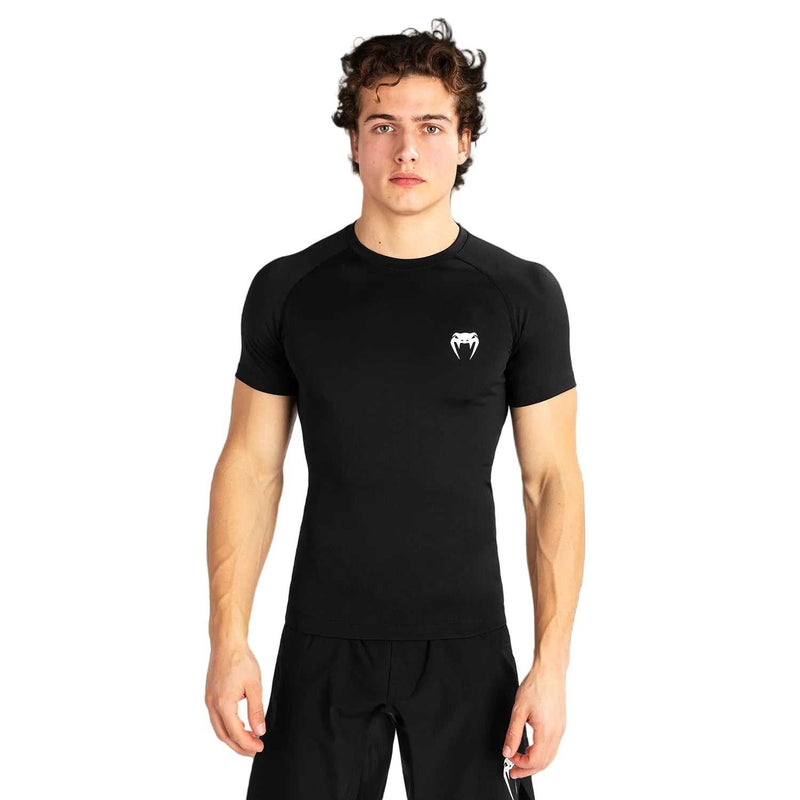 Rashguard manches courtes Venum Contender - Noir/Blanc