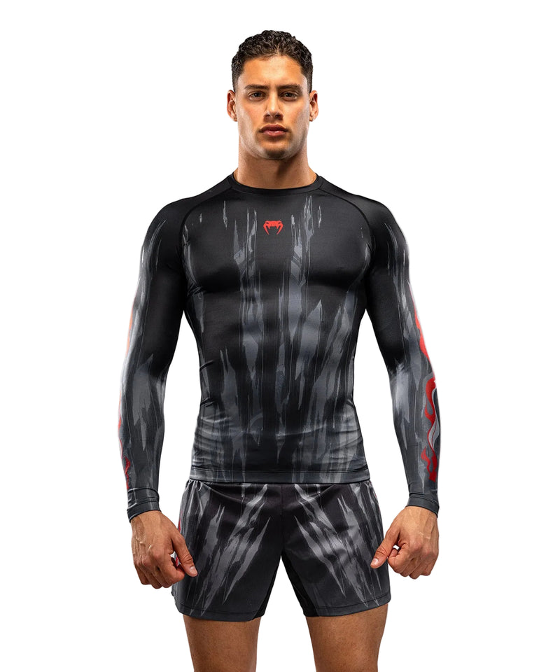 Rashguard Manches Longues Venum Demon - Noir/Gris
