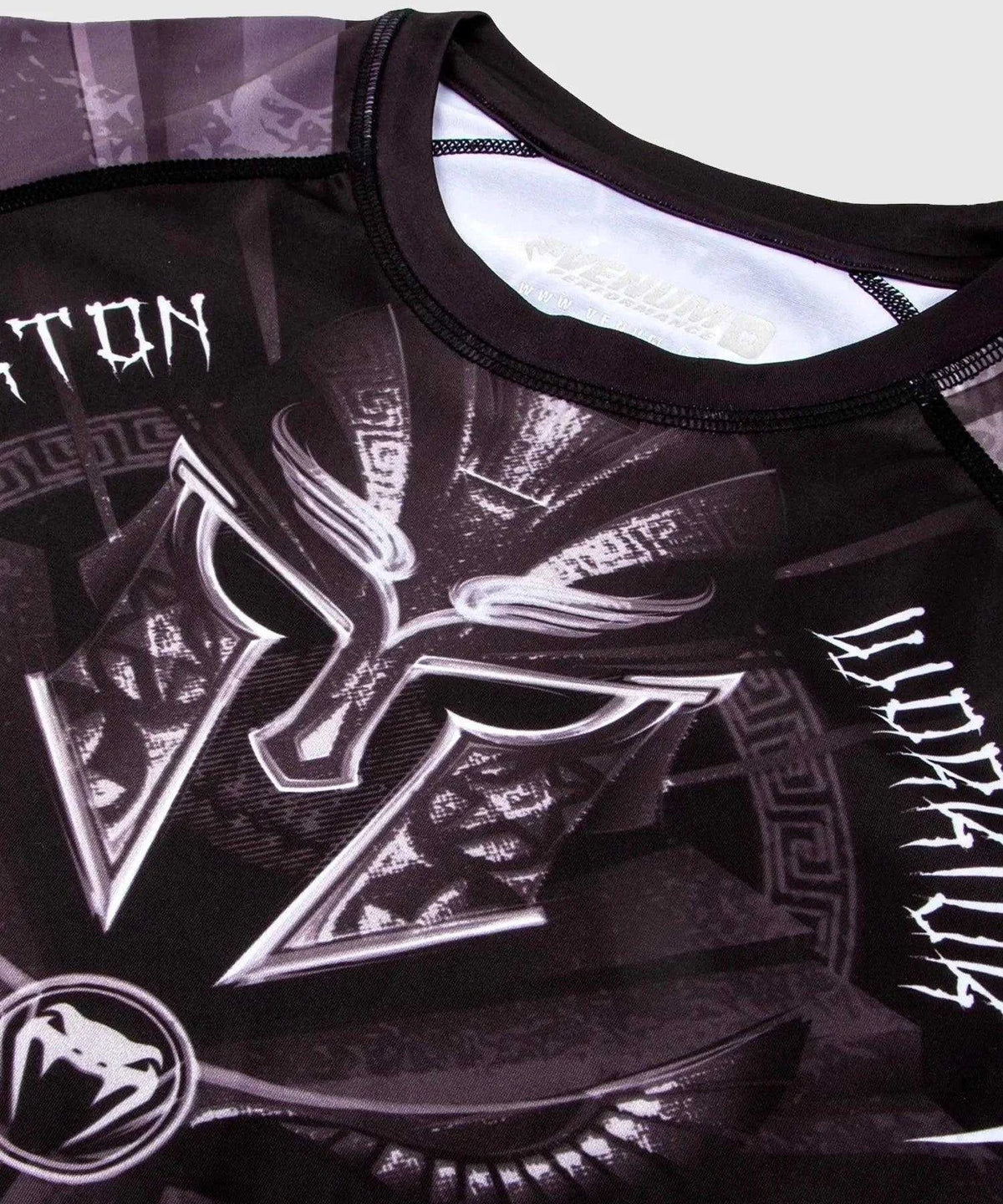 Rashguard Venum Gladiator 3.0 Manches courtes - Noir/Blanc