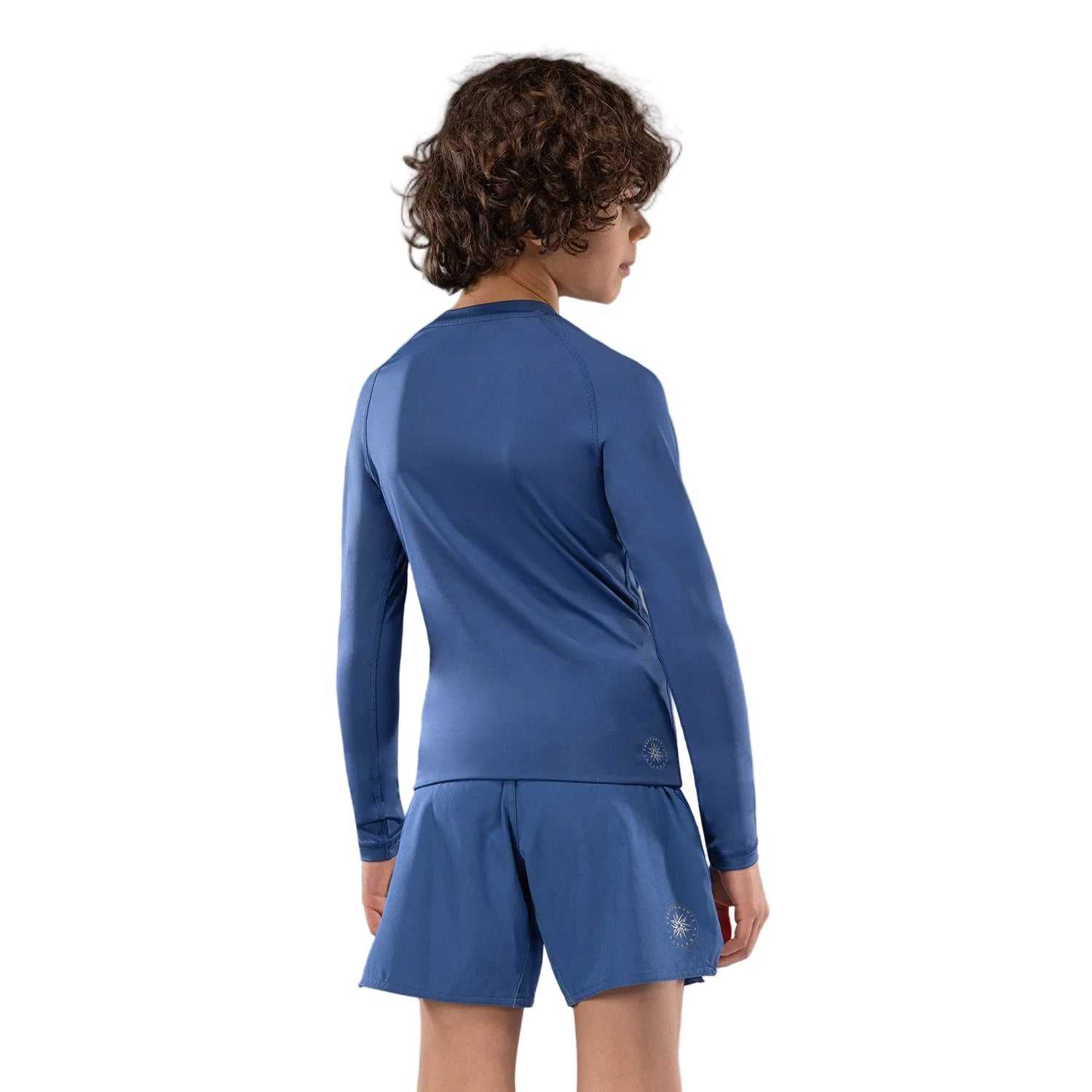 Rashguard enfant Venum Contender bleu royal manches longues pour jiu-jitsu et MMA, tissu compressif et protection optimisée