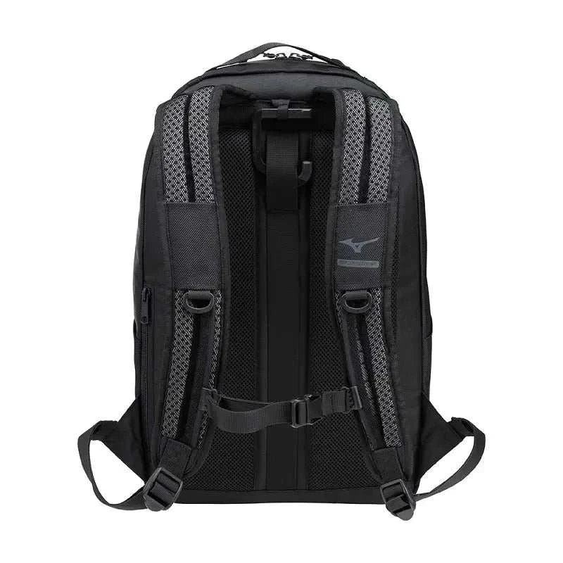 Sac à dos MIZUNO WASO noir 20L avec compartiment ordinateur rembourré et design japonais moderne