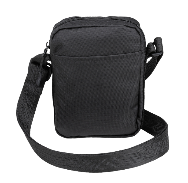 Sacoche bandoulière Mizuno WASO noire compacte résistante à l'eau pour transporter essentiels quotidiens sport