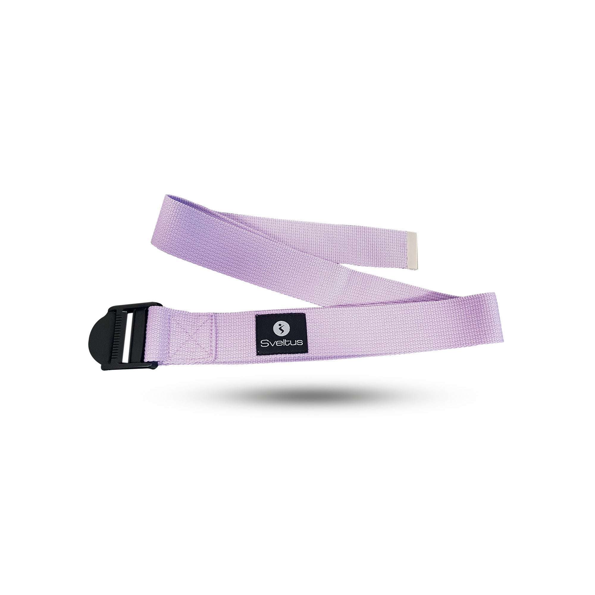 Sangle de yoga lilas Sveltus avec fourreau pour souplesse et maintien