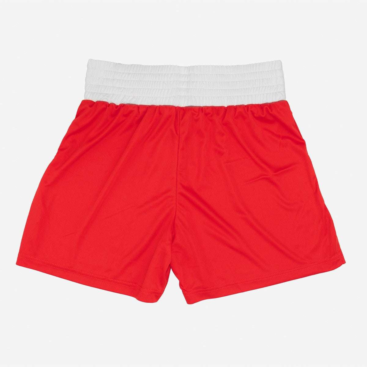 Short de Sanda Fujimae rouge en polyester léger et respirant pour sports de combat