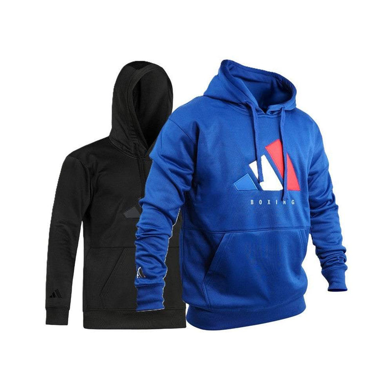 Sweat à capuche adidas Tech-Line Boxe - Bleu/Blanc/Rouge
