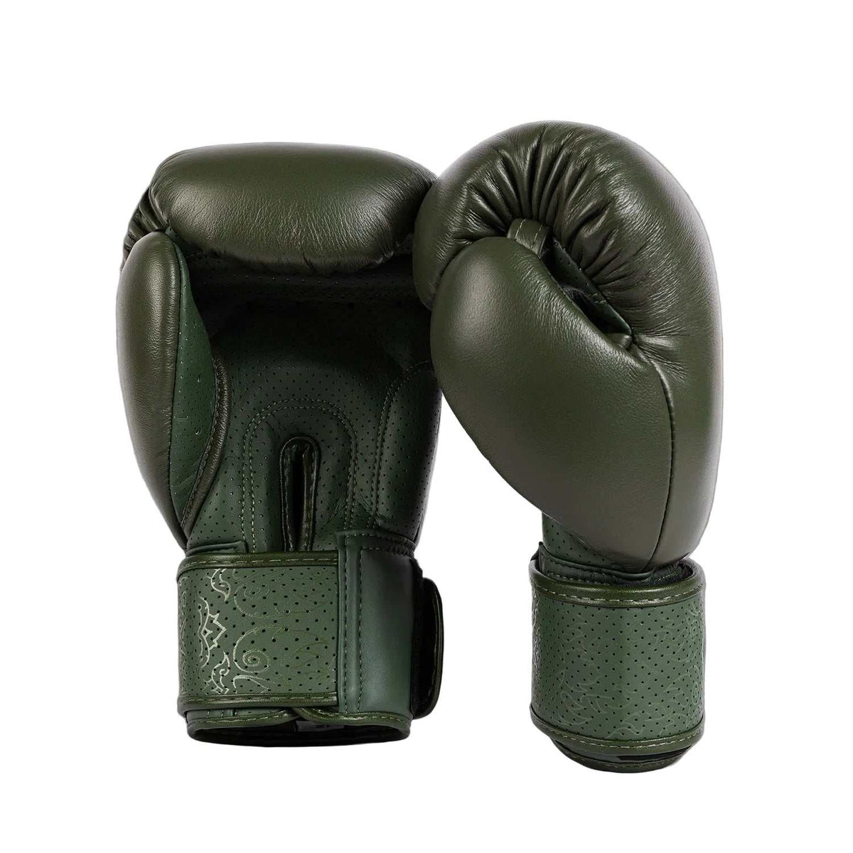 Gants de boxe Venum Power 2.0 vert forêt en cuir Nappa premium faits main pour boxe, kickboxing et Muay Thaï