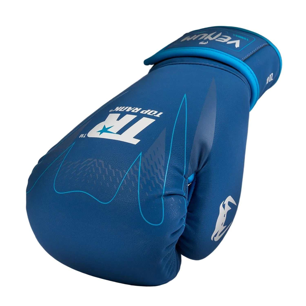 Gants de boxe Venum x Top Rank Original Impact bleu marine avec mousse triple densité et ventilation mesh