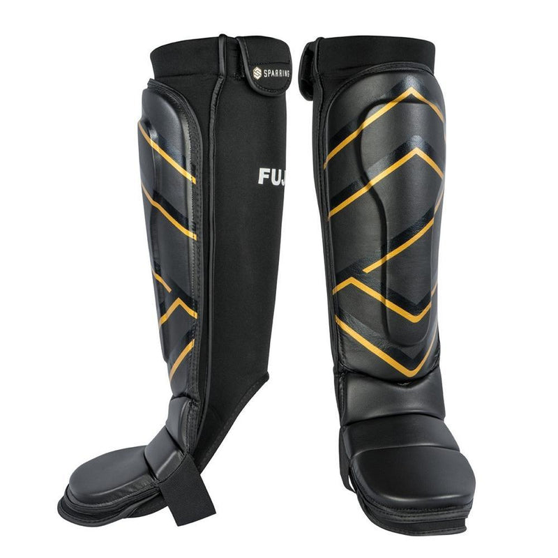 Protège tibias-pieds MMA FUJIMAE Sparring - Noir