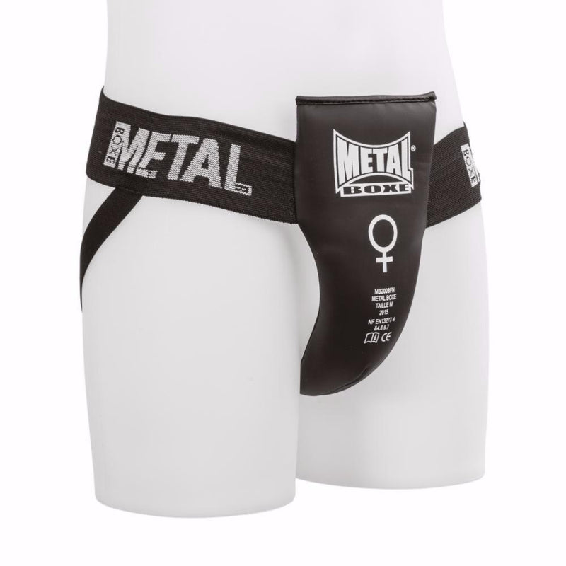 Coquille femme semi pro Metal Boxe - Noir