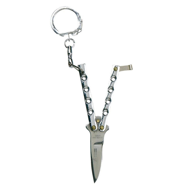 Porte-clés Couteau paillon, Balisong FUJIMAE