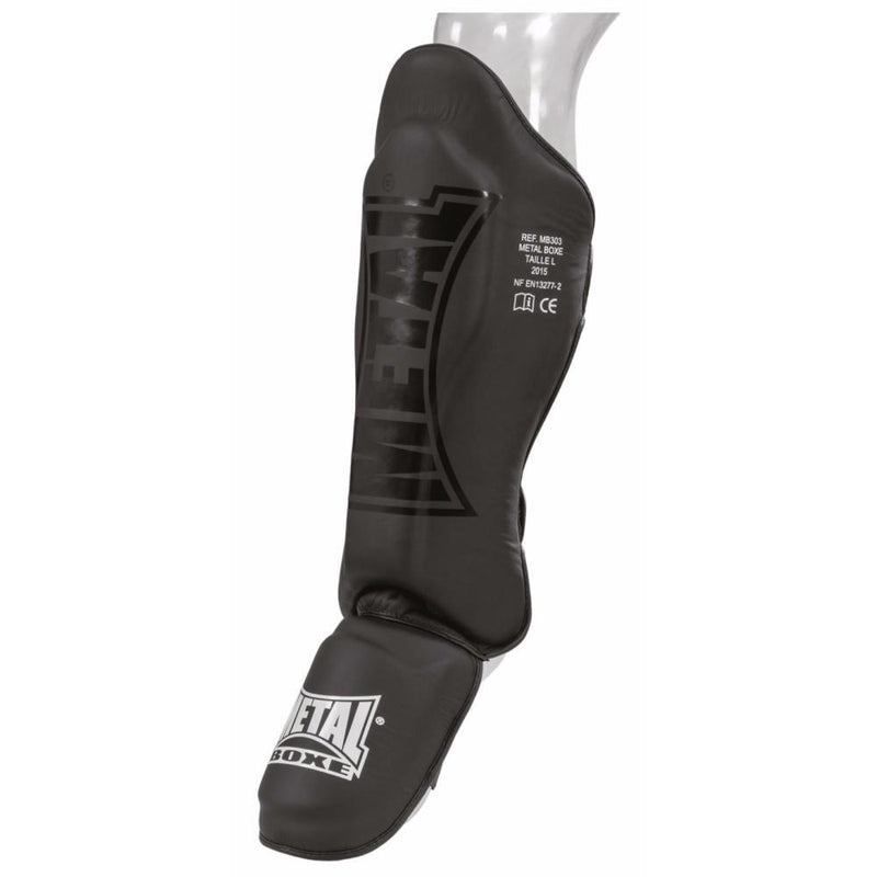 Protège tibia-pieds Black Light Metal Boxe - MB303
