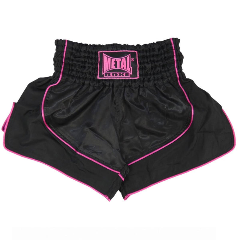 Short de Boxe Thaï Siam Metal Boxe - Noir/Fuchsia