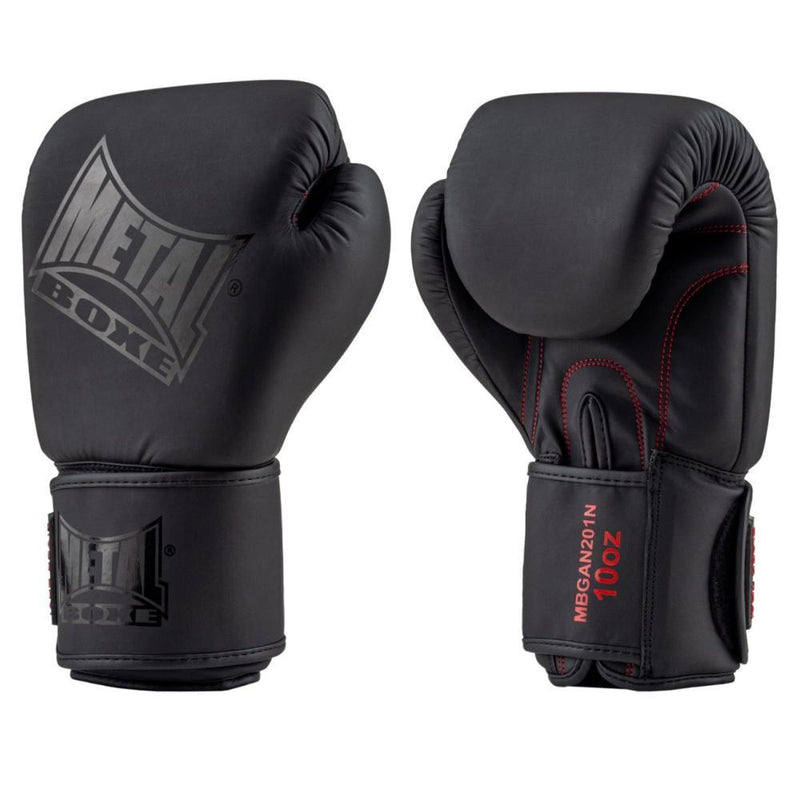 Gants d'entrainement Metal Boxe Black Thaï