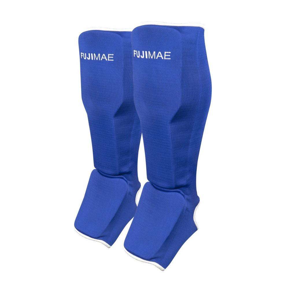 Protège-tibias pied réversible 2.0 FUJIMAE - Bleu/Rouge