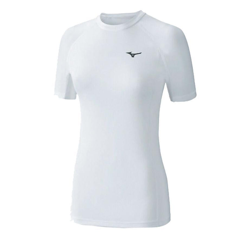Rashguard Mizuno Bio Gear Manches Courtes Femme - Blanc