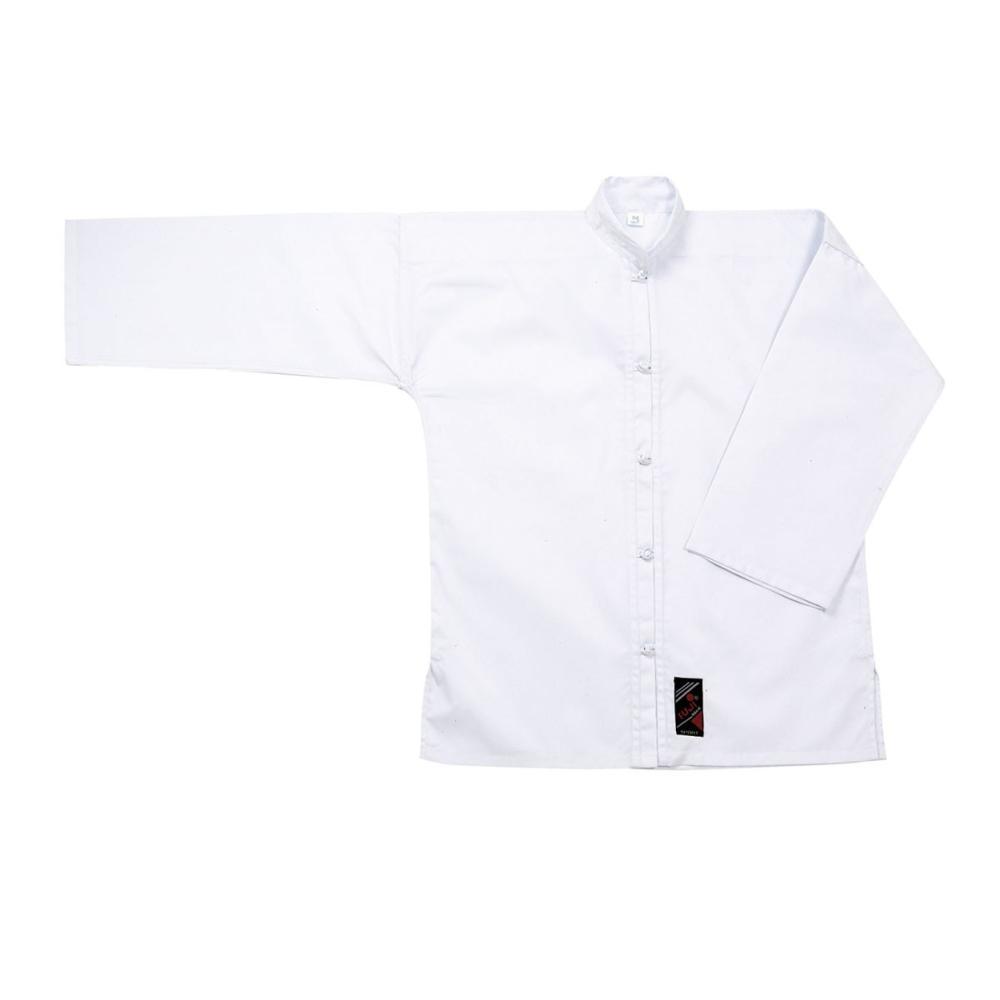 Veste de Kung-Fu et Tai Chi FUJIMAE blanche, col Mao et boutons traditionnels