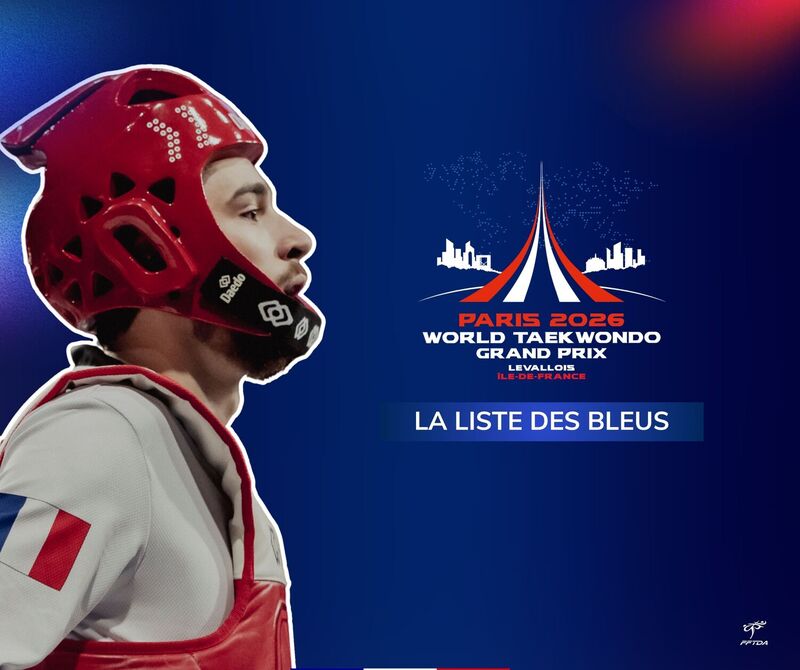 Visuel officiel du World Taekwondo Grand Prix de Paris Levallois 2026, credit FFTDA