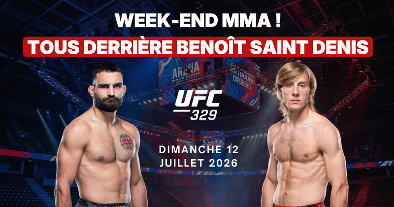 UFC 329 Benoît Saint Denis défi Pimblett McGregor retour spectaculaire ring MMA
