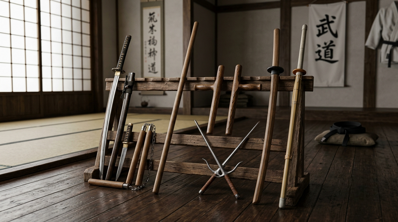 Guide des armes des arts martiaux : sabres, bâtons, kobudo et armes du monde
