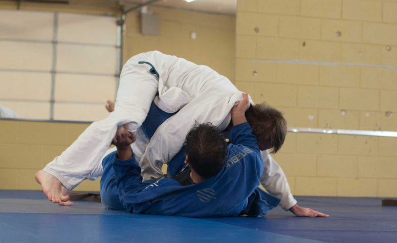 Travail au sol judo avec immobilisations, étranglements et clés en ne-waza
