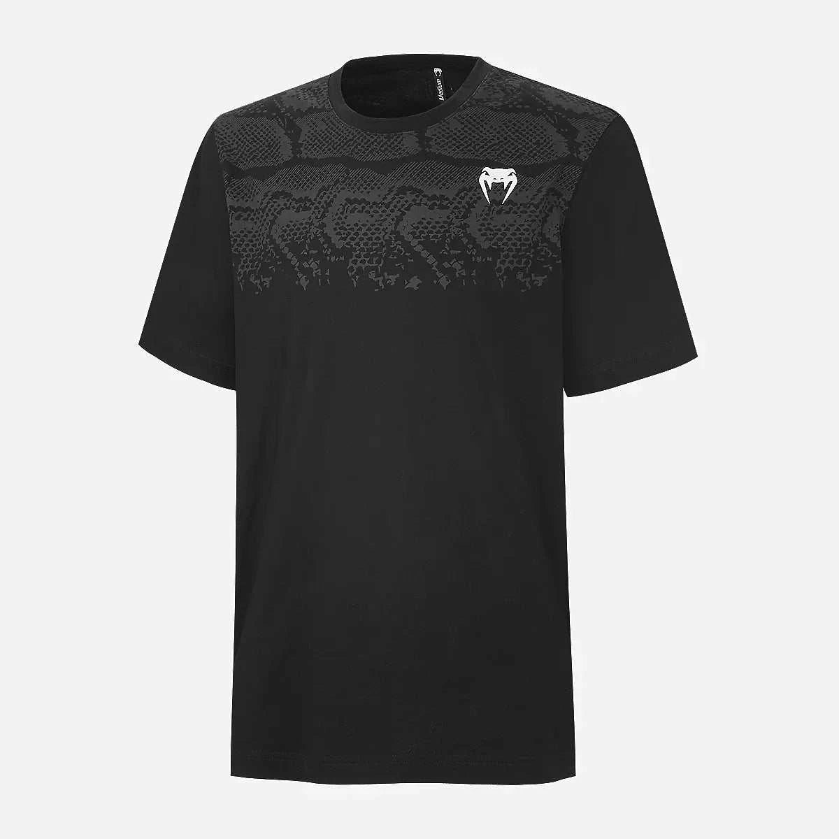 T-shirt Venum Black Viper noir manches courtes design minimaliste logo sportwear