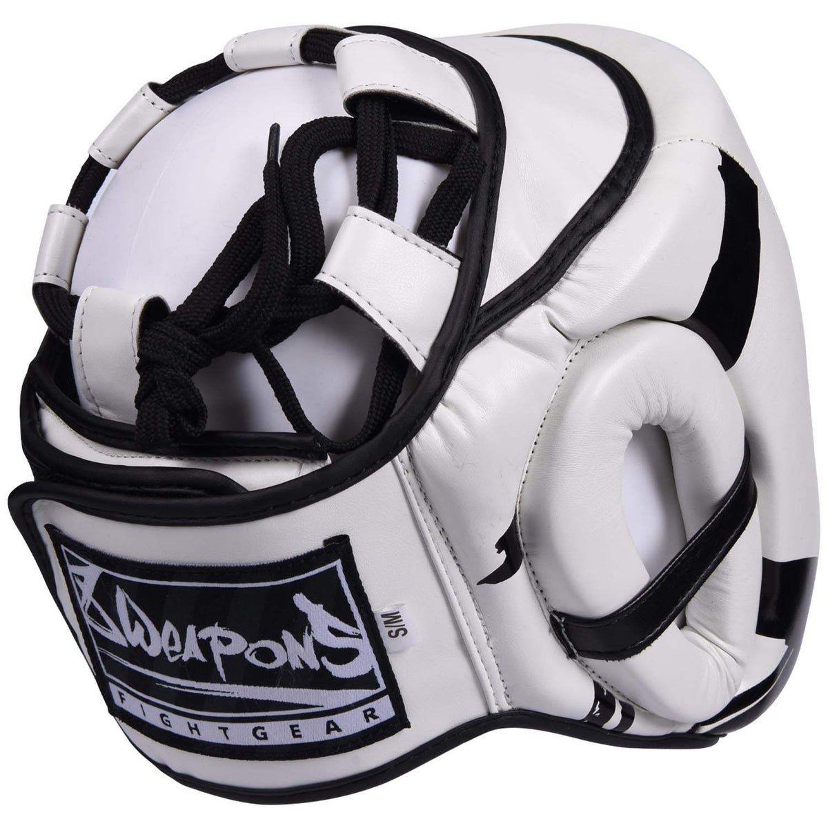 Casque de boxe 8 WEAPONS Unlimited blanc noir protection haute densité confort ajustable