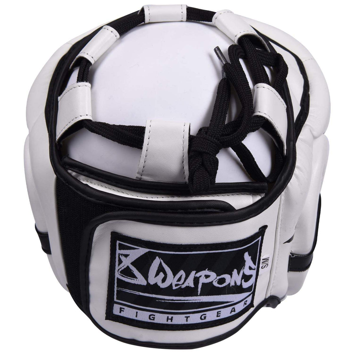 Casque de boxe 8 WEAPONS Unlimited blanc et noir avec protection haute densité et ajustement sécurisé