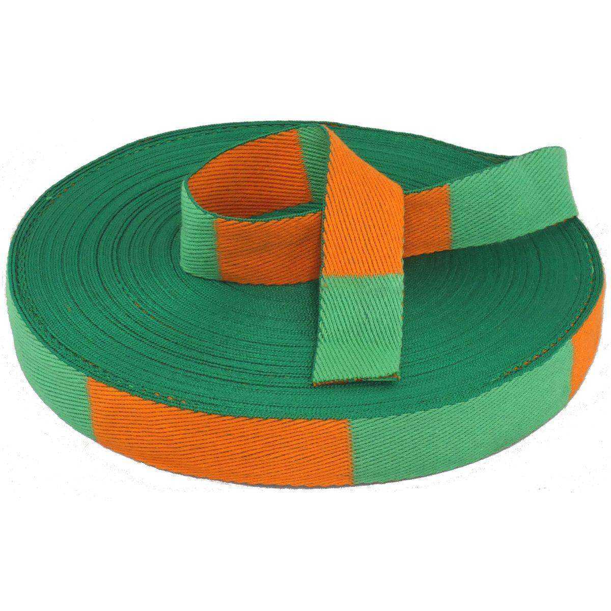 Rouleau de Ceinture Judo Orange/Vert