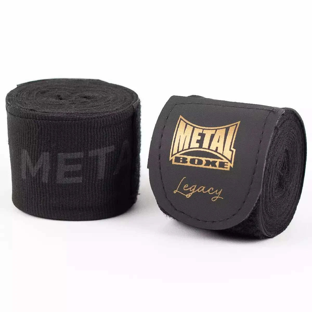 Bandes de Boxe Metal Boxe Legacy 4 m tissu semi-élastique avec passant pouce et velcro robuste pour maintien main et poignet