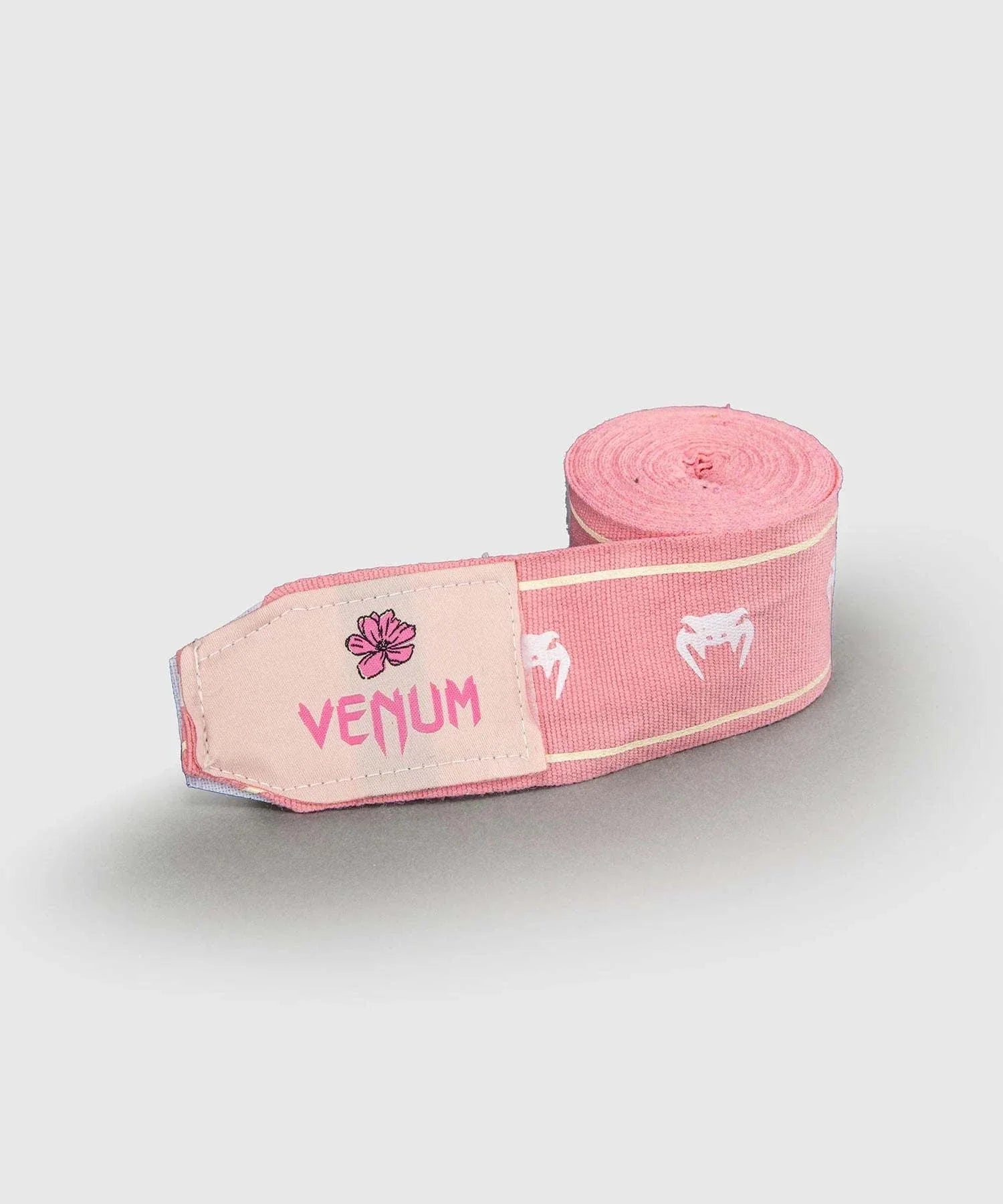 Bandes de boxe Venum Impact rose bonbon pour maintien poignet et confort entraînement