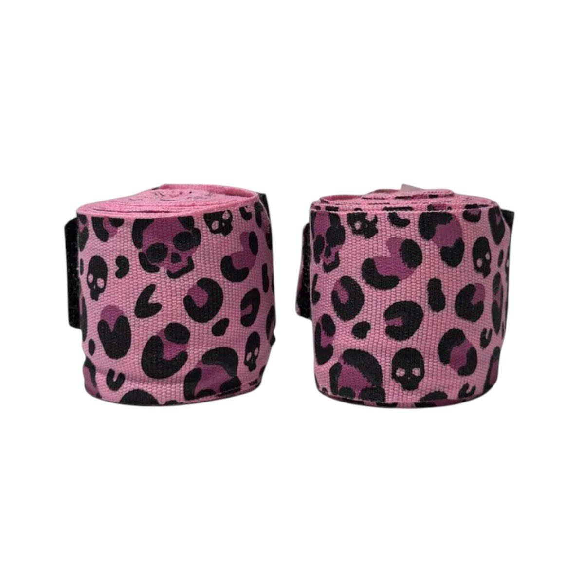 Bandes de boxe Venum Skull roses protégeant poignets et phalanges avec design agressif pour sports de combat