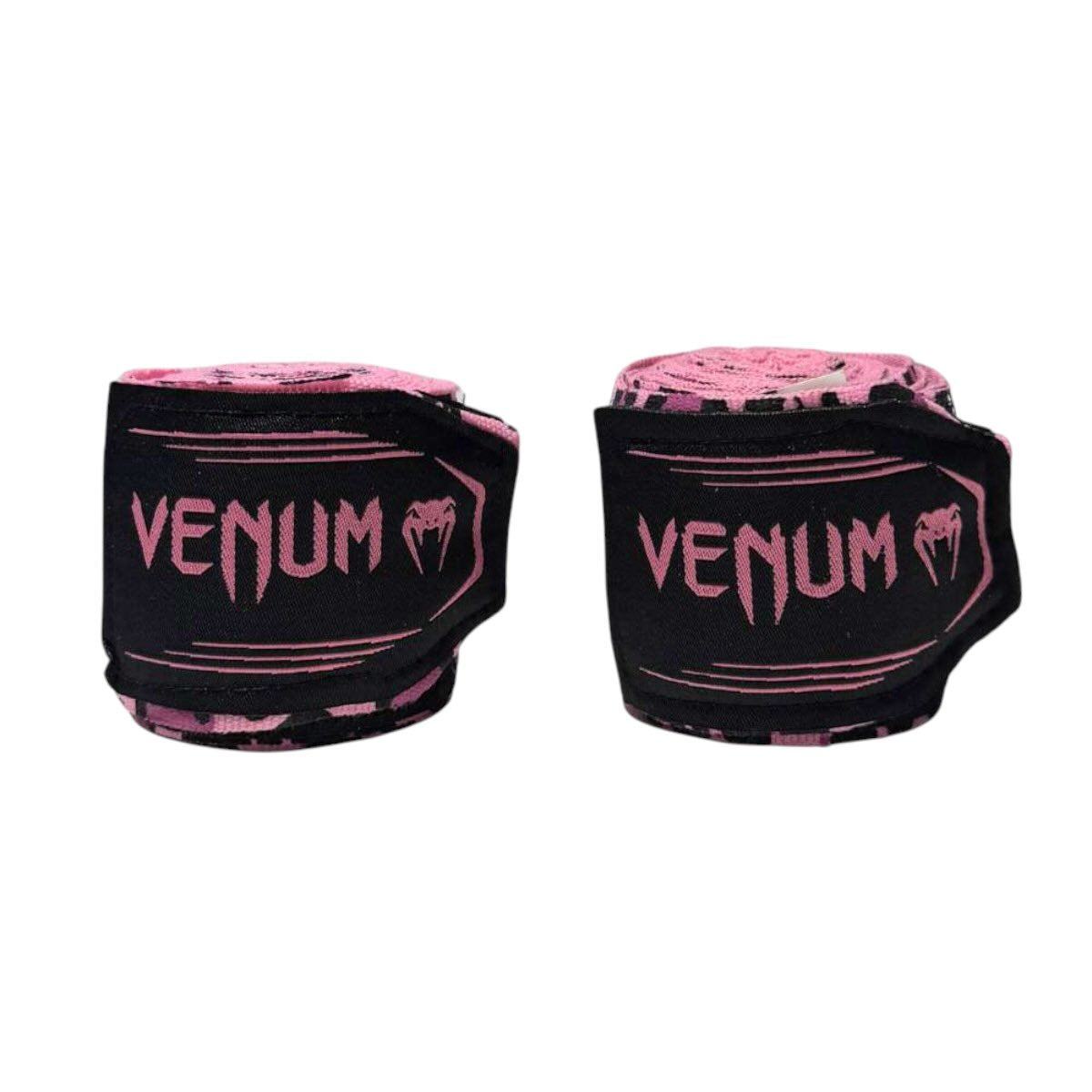 Bandes de boxe Venum Skull roses pour protection poignets et phalanges aux sports de combat.