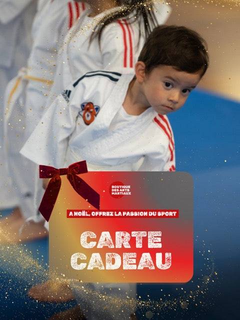Carte cadeau Boutique des Arts Martiaux pour bon cadeau Arts Martiaux et sports de combat