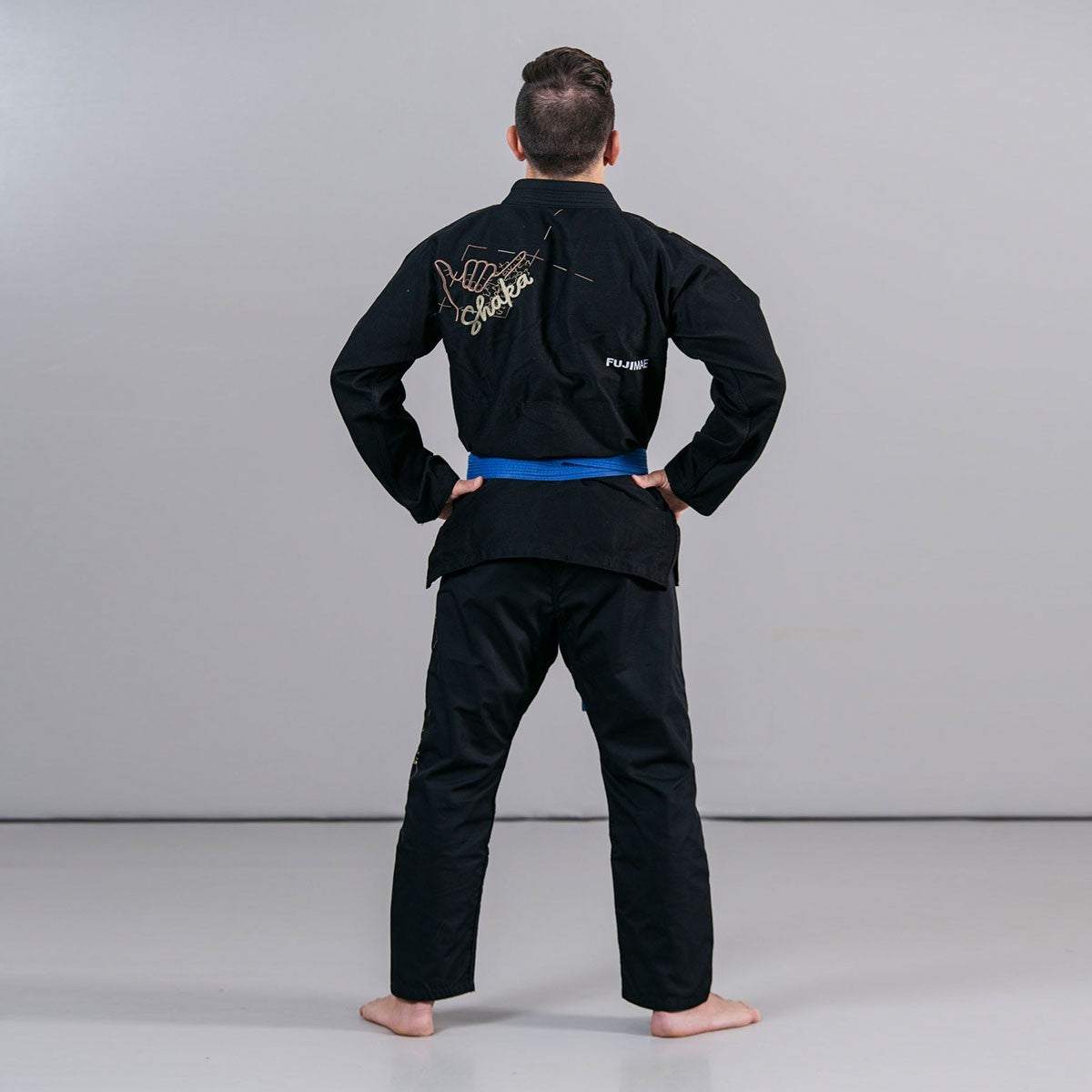 Kimono de Brazilian Jiu-Jitsu FUJIMAE Shaka 2.0 noir khaki marron résistant et léger pour entraînement professionnel