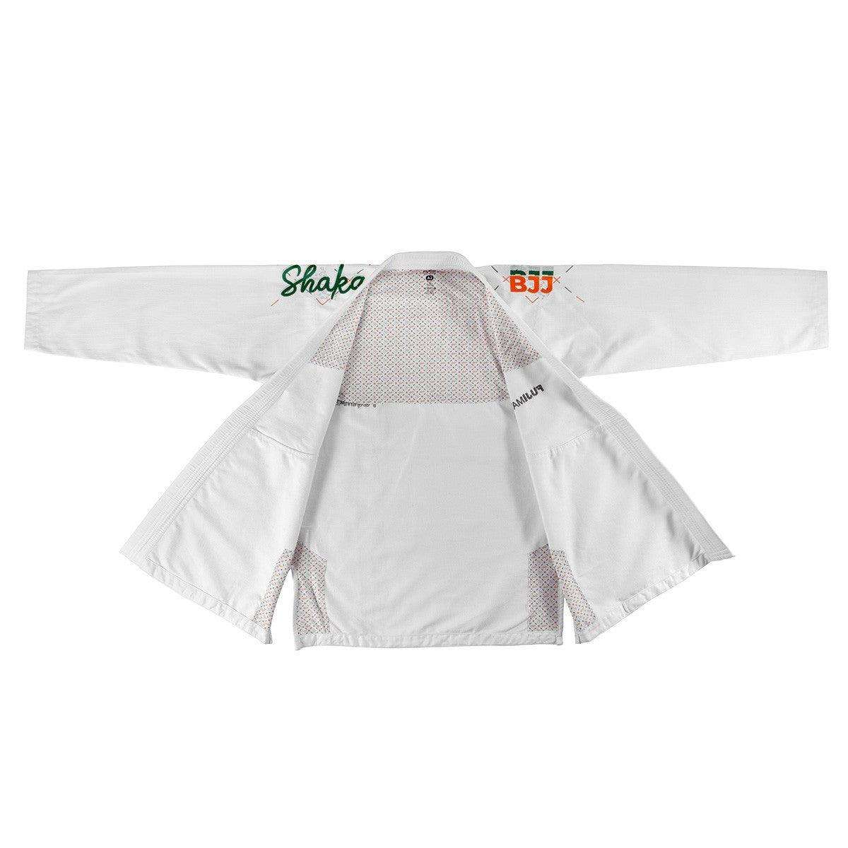 Brazilian Jiu Jitsu Gi FUJIMAE Shaka 2.0 - Blanc/Vert 104334