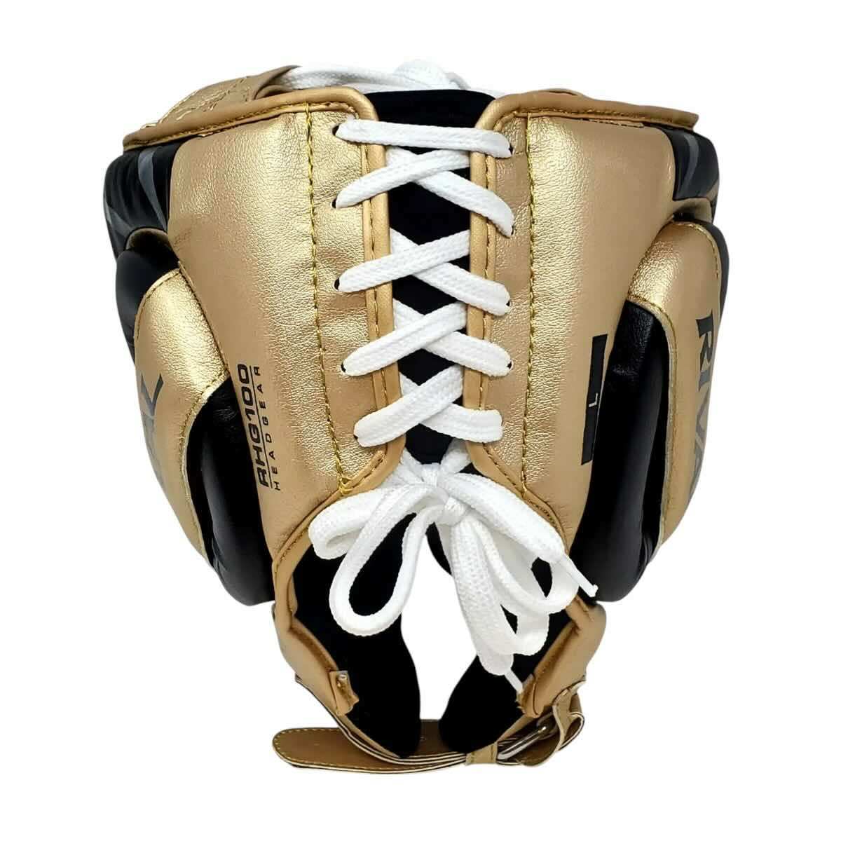 Casque Boxe Pro Rival RHG100 noir et or léger et protecteur pour boxe professionnelle