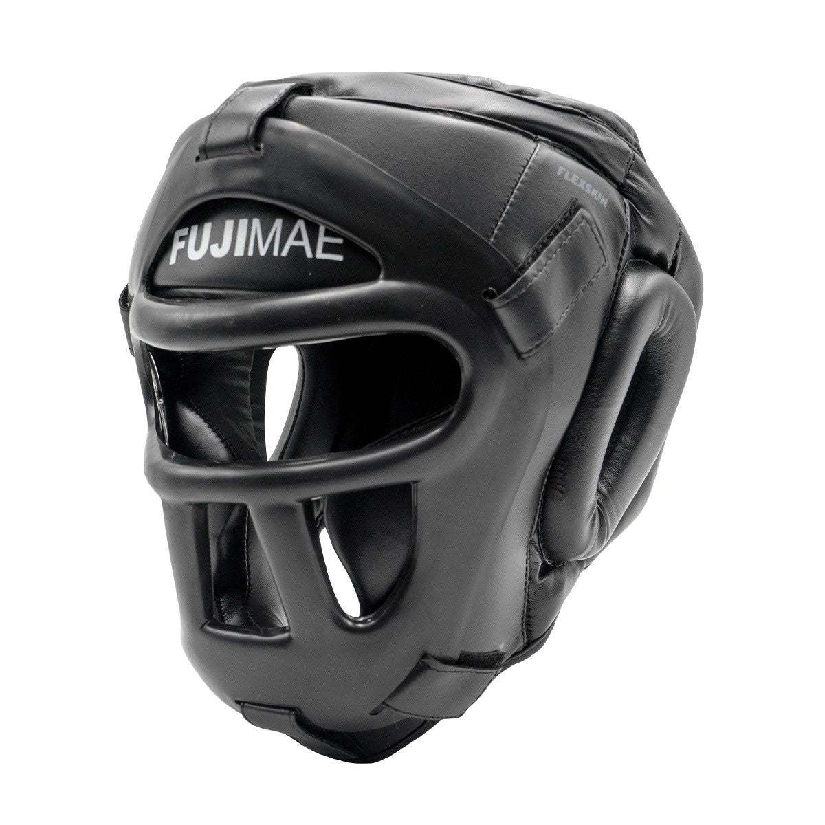 Casque FUJIMAE Advantage Flexskin noir avec grille amovible pour protection arts martiaux
