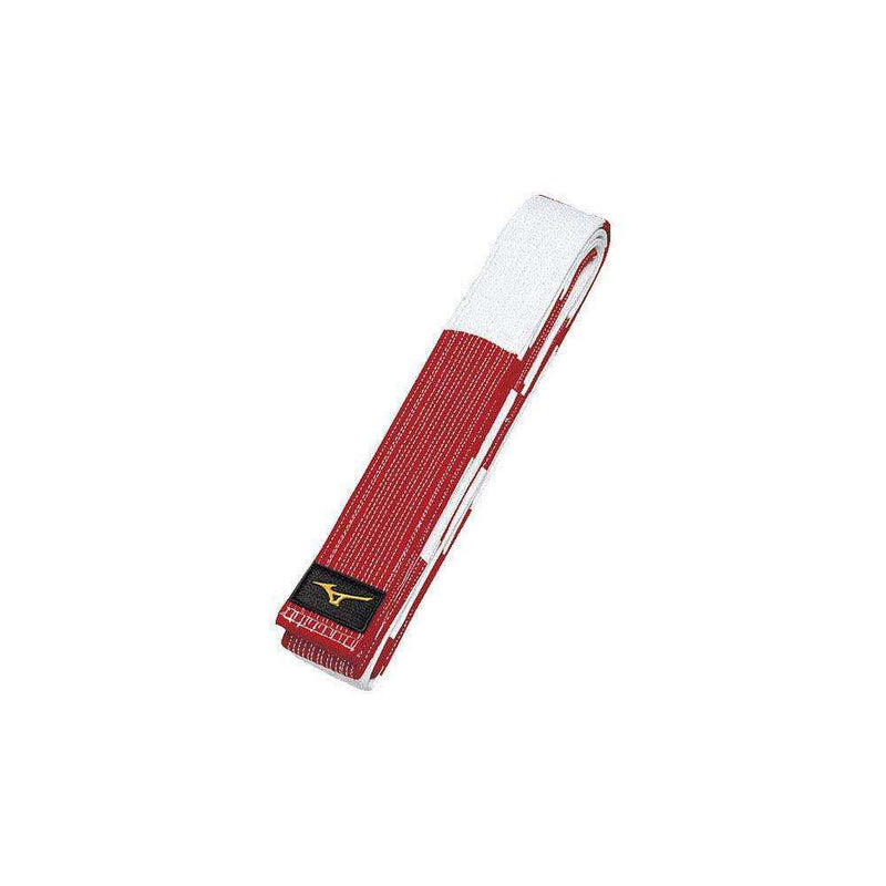 Ceinture Master Mizuno rouge blanche – Sensei 6e à 8e Dan