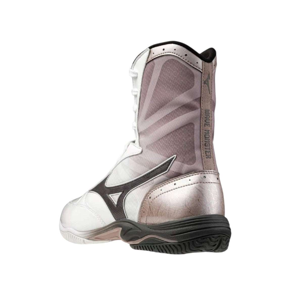 Chaussures de boxe Mizuno Wave Monster blanches performance et stabilité avec technologie Mizuno Wave