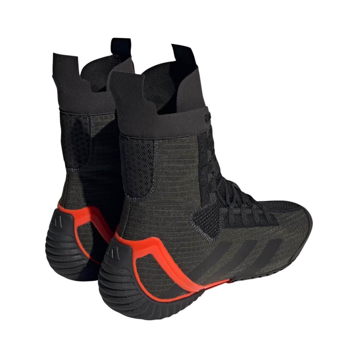 Chaussures de boxe Adidas Speedex 23 noir kaki rouge légères et stables pour boxe anglaise