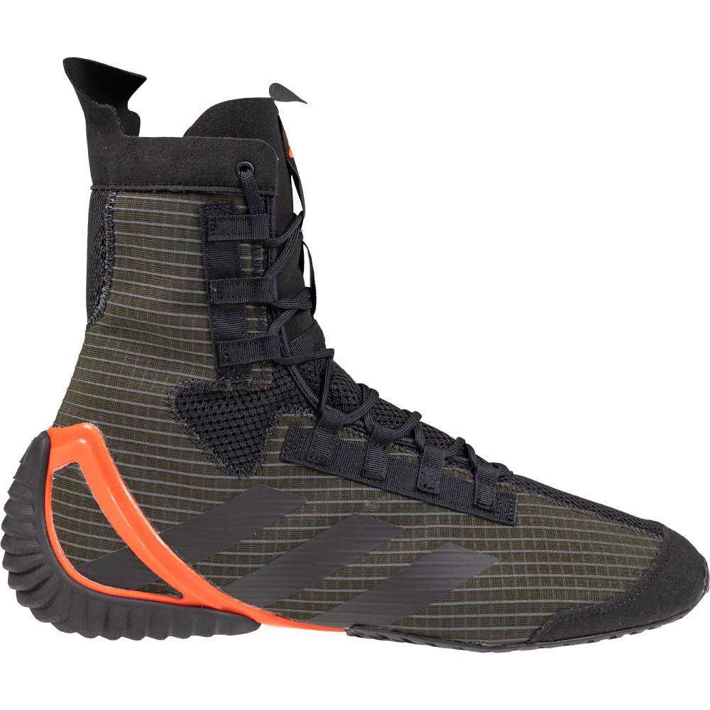 Chaussures de boxe Adidas Speedex 23 noir kaki rouge légères et stables pour performance et confort