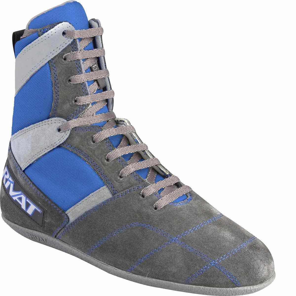 Chaussures de boxe française savate Rivat Top : Boutique Arts Martiaux Bleu Roy