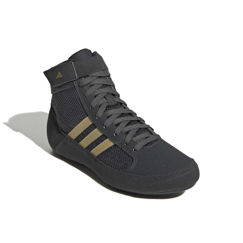 Chaussures de Lutte Enfant Adidas HVC – Gris/Noir/Or