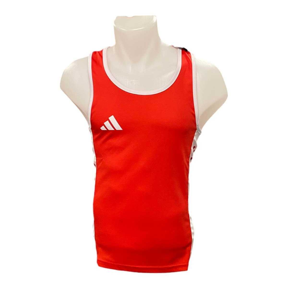Débardeur de boxe anglaise femme Adidas rouge