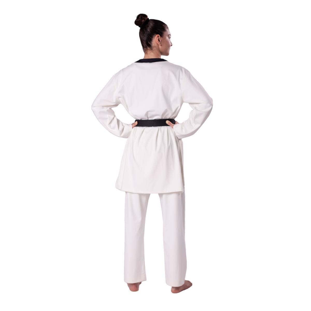 Dobok de Taekwondo Kwon Slimfit WT Col Noir 1010
