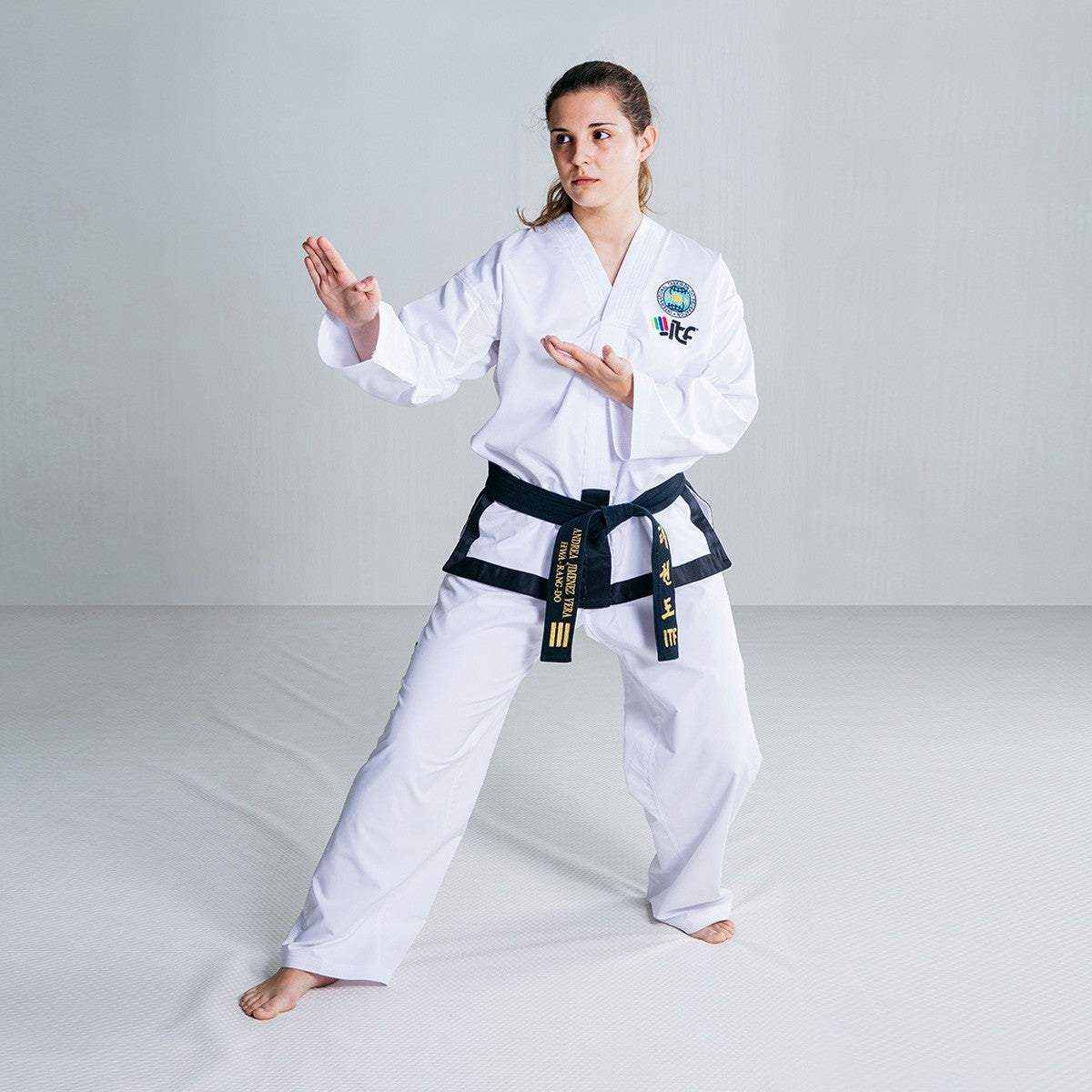 Dobok de Taekwondo ITF Approved FUJIMAE Prowear Ceinture Noir